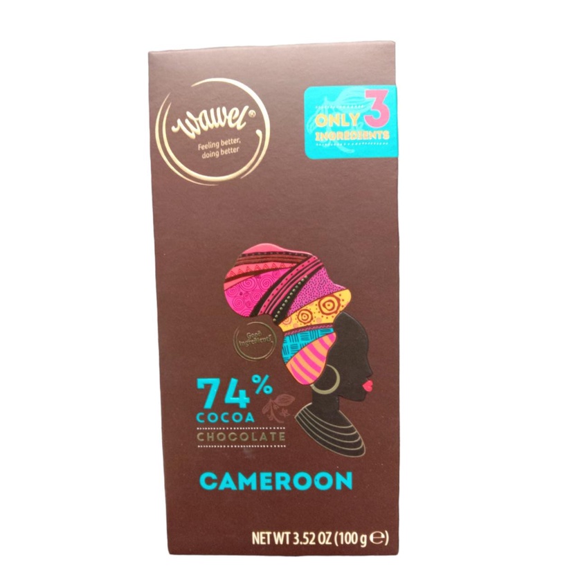 

WAWEL 74% COCOA CHOCOLATE CAMEROON 100 GR