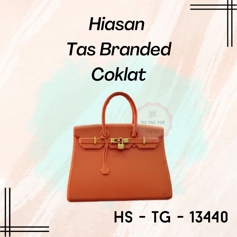 Cake Topper Hiasan Kue Miniatur Tas Branded Bermerk Bag