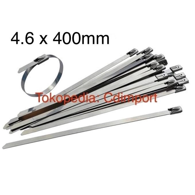

[[COD]] Stainless Cable Ties - Kabel Tis Stainless 4.6 x 400 mm 40 cm - 100pcs TERBAIK Kode 630