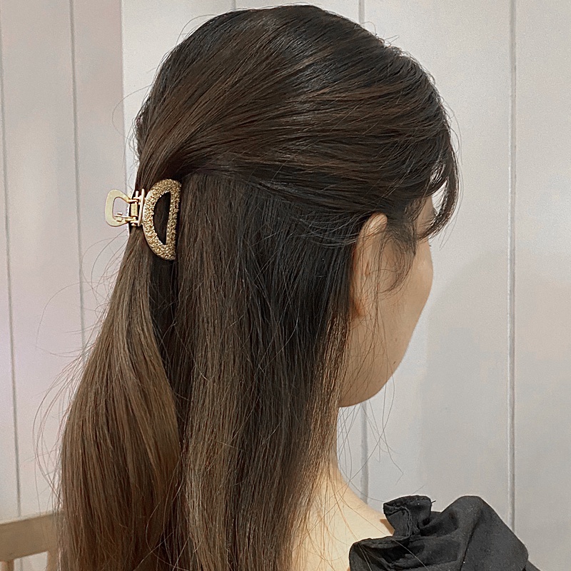 3SP | ART11 Jepit Rambut Korea Aksesoris Rambut Formal Gold Hair Claw Jedai Logam Elegan