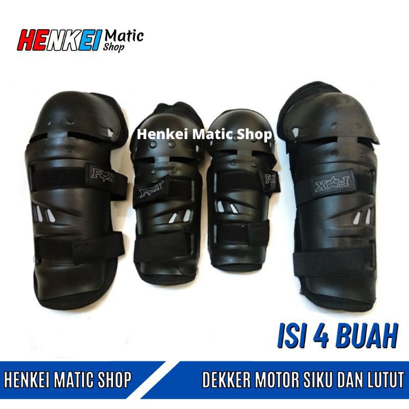 FOX Deker Lutut Motor - Pengaman Lutut Motor - Dekker Decker Protektor  Pelindung Lutut Siku Motor