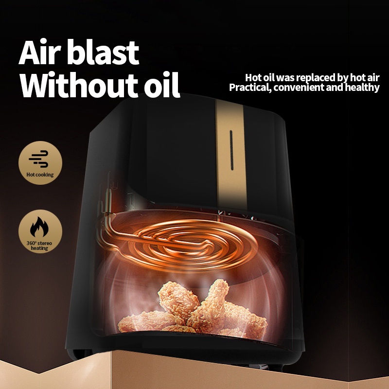 KaisaVilla Air Fryer Low Watt  4L 650W Penggorengan Tanpa Minyak