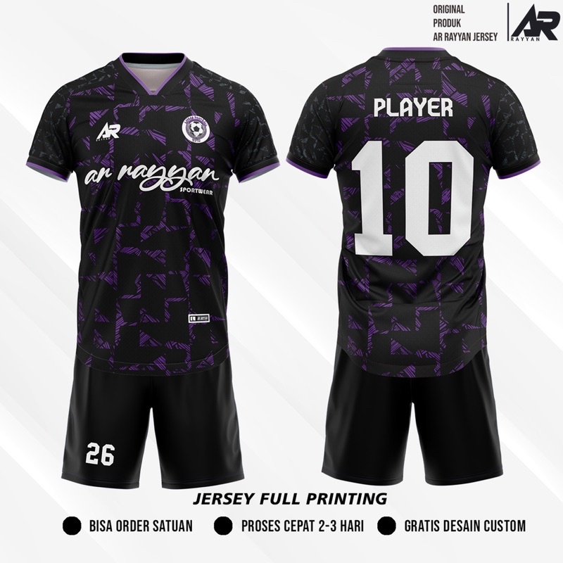 Jersey Futsal Custom Full Printing Free Design (Kaos futsal /sepak bola)