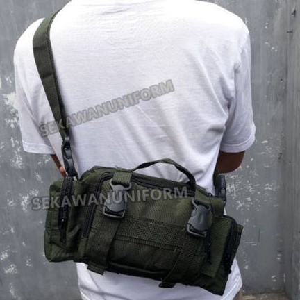 Tas Selempang Hijau Kecil Tactical