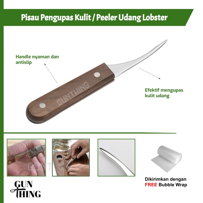 Pisau Pengupas Kulit Udang Lobster / Shrimp Prawn Peeler / Pisau Udang