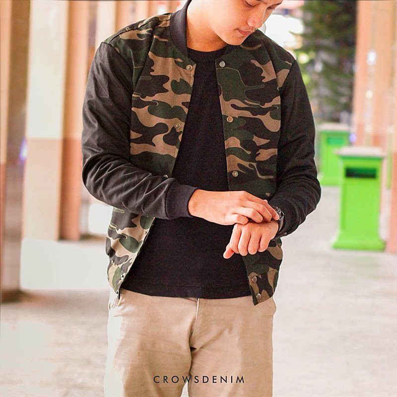 Jaket Pria - Jaket Cowok - Jaket Bomber Army - Jaket Army Style - MZN - Jaket Couple - Korean Style