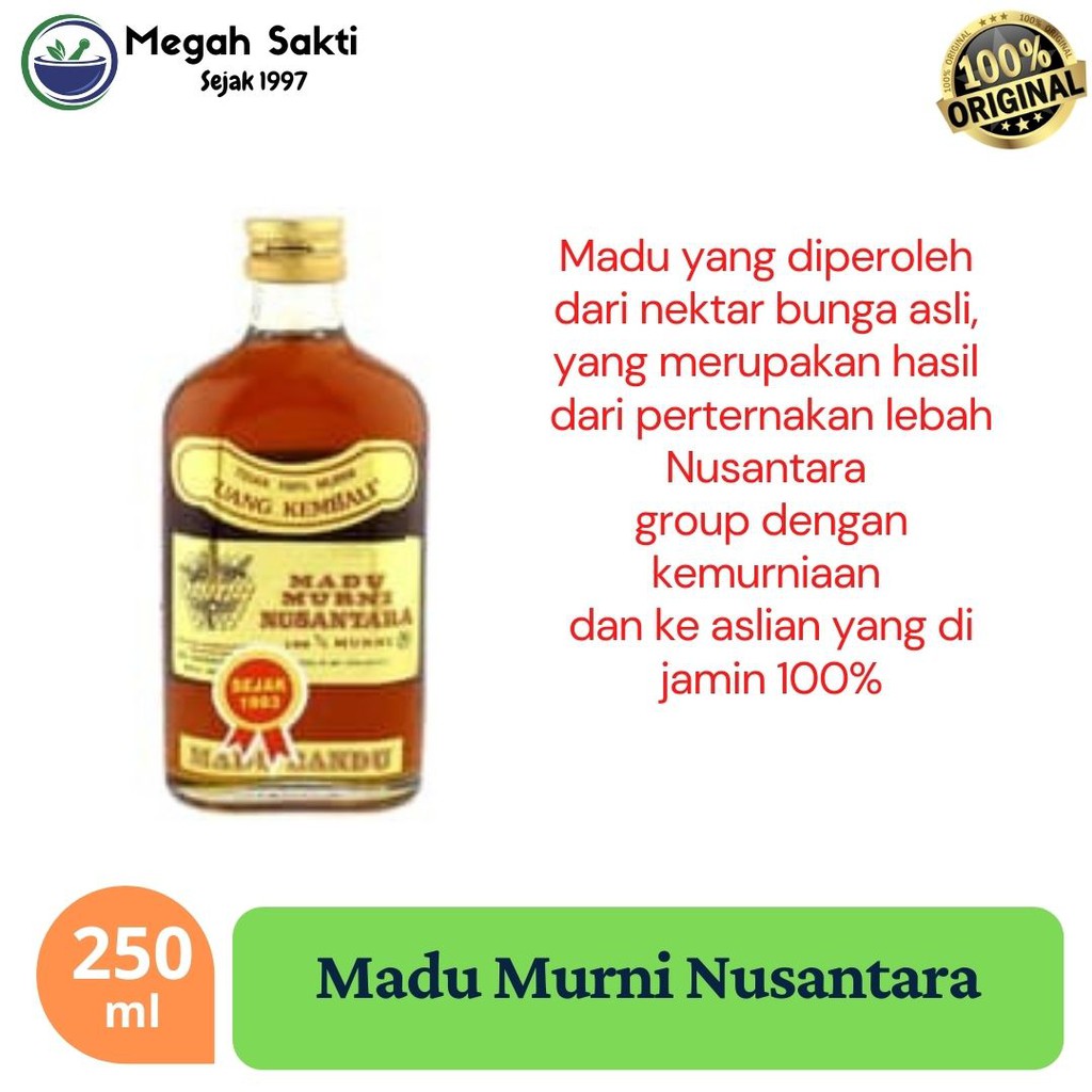 

Megah Sakti - Madu Murni Nusantara Asli 100% 250Ml