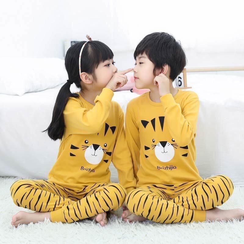 Baju Tidur Anak/Setelan Anak Couple Celana Panjang /Piyama Set Anak laki laki perempuan