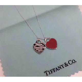 Kalung Rantai Motif Hatin Model Tiffany  and Co Bahan Alloy 