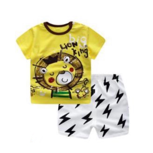 Baju Setelan Anak Lion / Lengan Pendek dan Celana Pendek