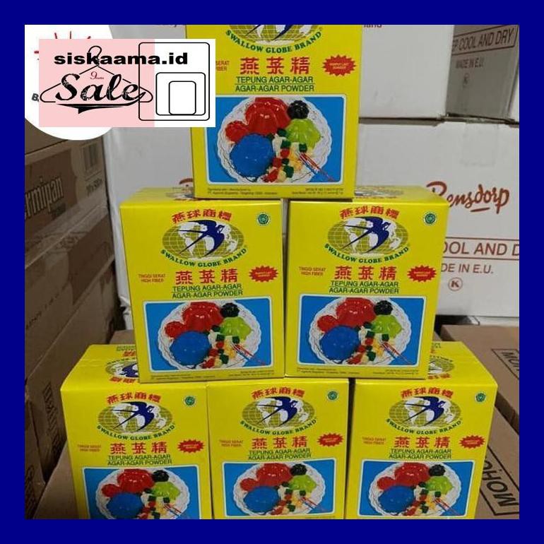 

A40D0Yh Agar Agar Swallow Plain 1 Box Isi 12 Sachet D50Tr40V