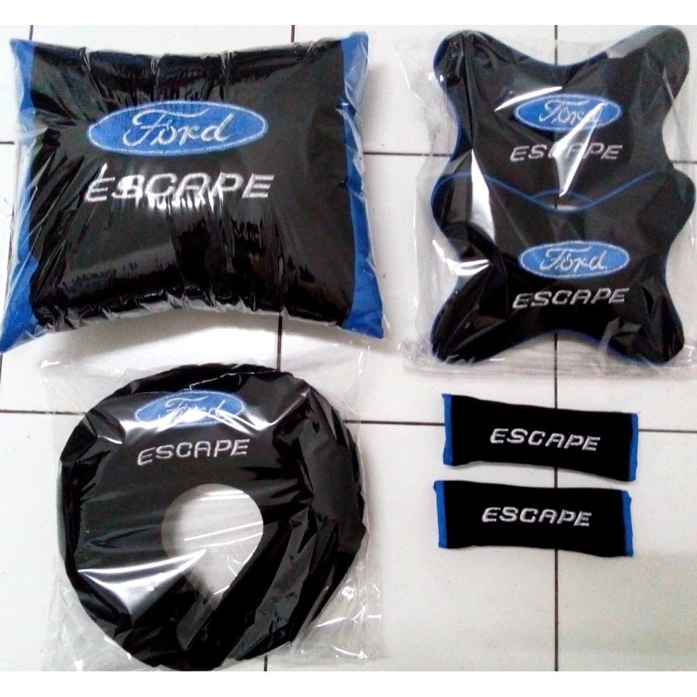 Bantal aksesoris mobil Ford Escape sandaran kepala -headrest 4 in 1