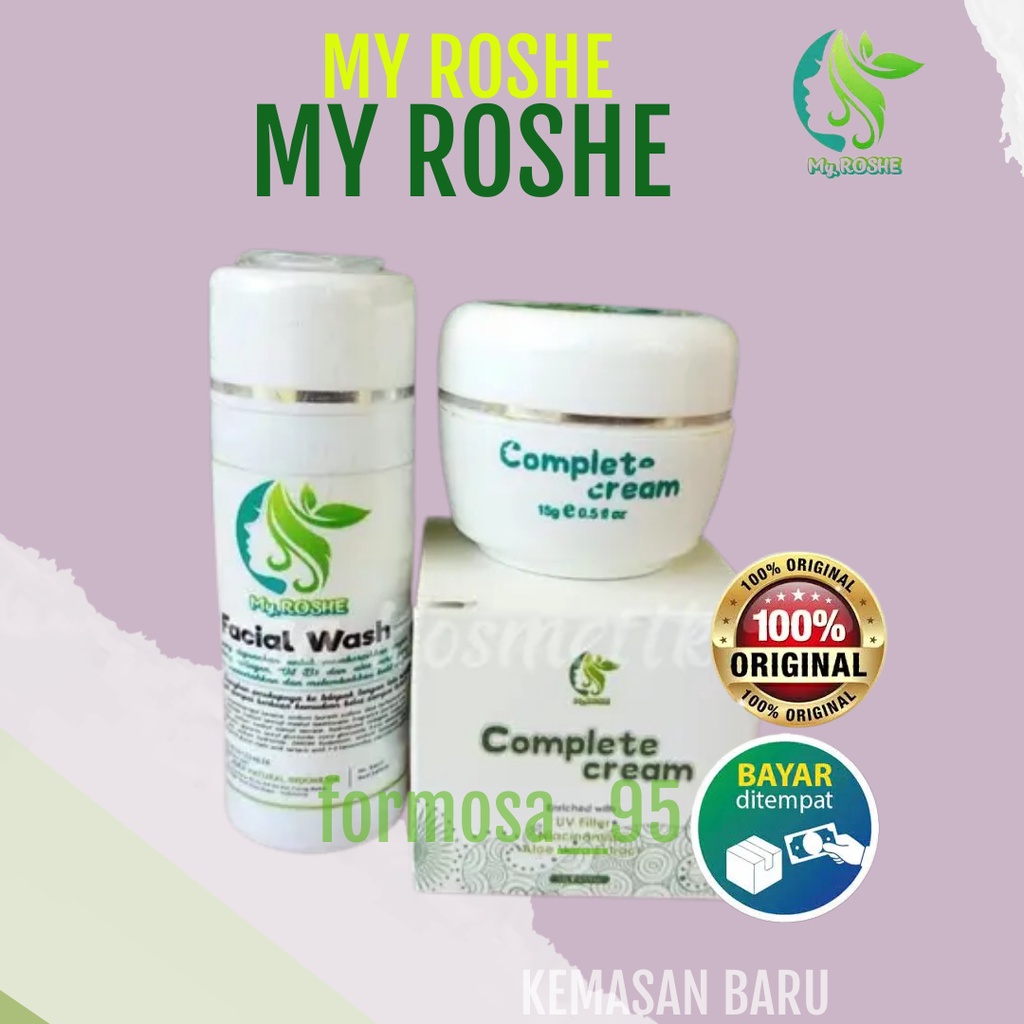 [Ready siap kirim] Sepaket my roshe rose skincare cream bpom skincare ori original kemasan lama baru