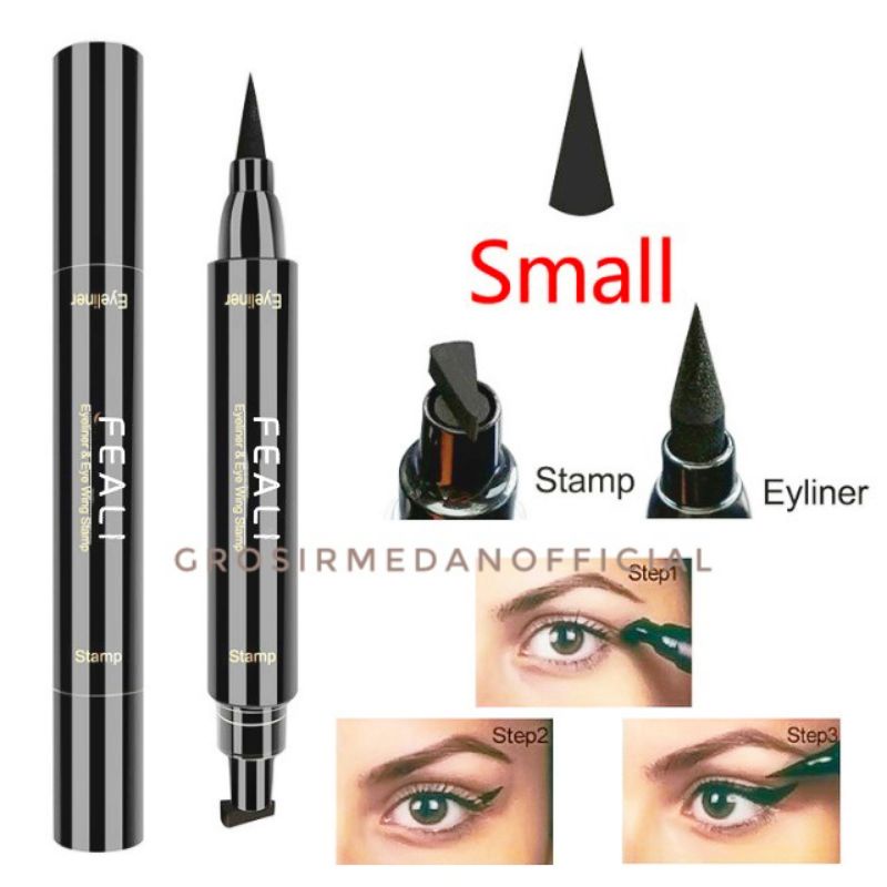 EYELINER STAMP FEALI - HITAM WATERPROOF NATURAL