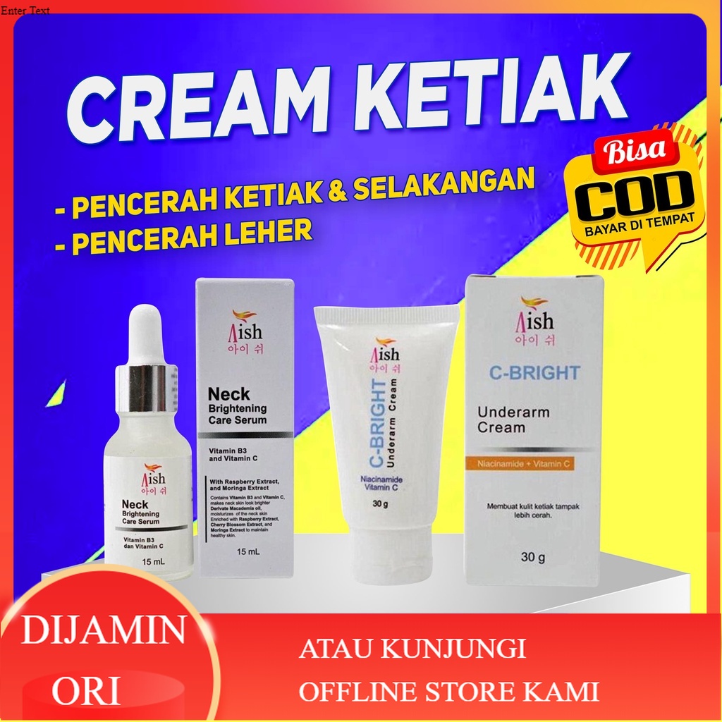 AISH KRIM KETIAK / AISH KRIM SELAKANGAN / AISH UNDERARM CREAM OFFICIAL / AISH C BRIGHT AISH C BRIGHT