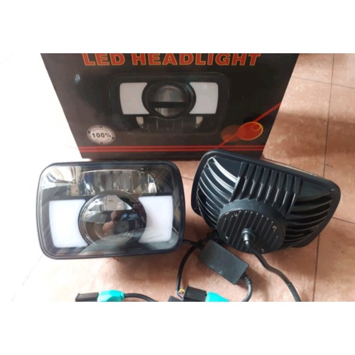 Unik head lamp led 7in kotak suzuki jimny katana lampu depan Diskon