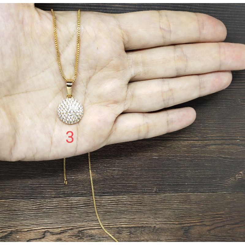 Fifi Fashion Kalung Liontin Rachel Model Perhiasan Lapis 08#