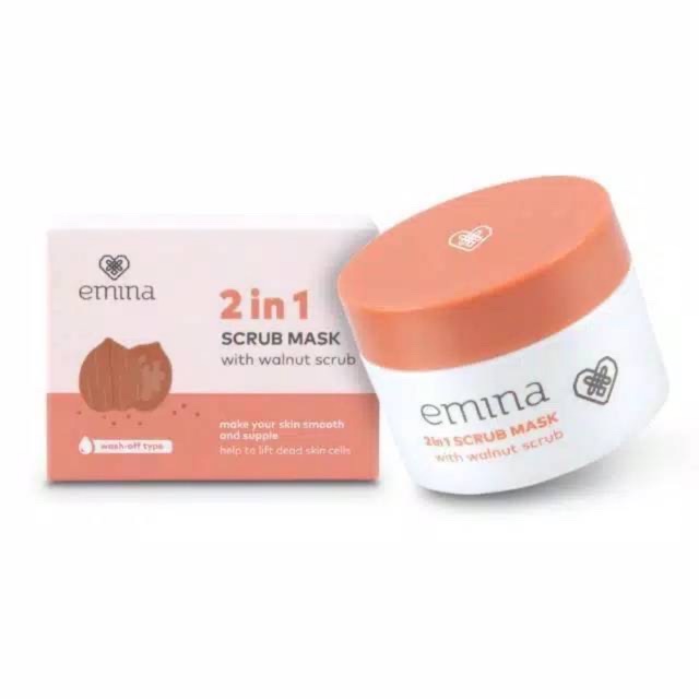 EMINA 2 in 1 Scrub Mask With Walnut