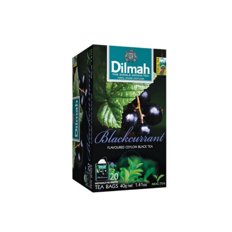 

Teh Dilmah Blackcurrant Ceylon Black Tea Envelope 20 tea bags