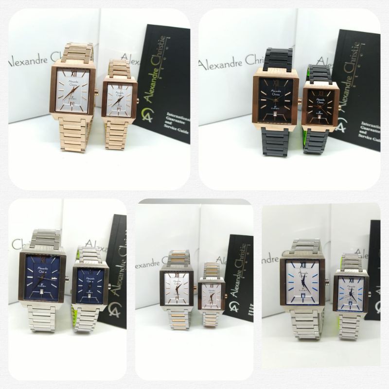 Jam Tangan Couple Alexandre Christie 8643 AC8643 AC 8643