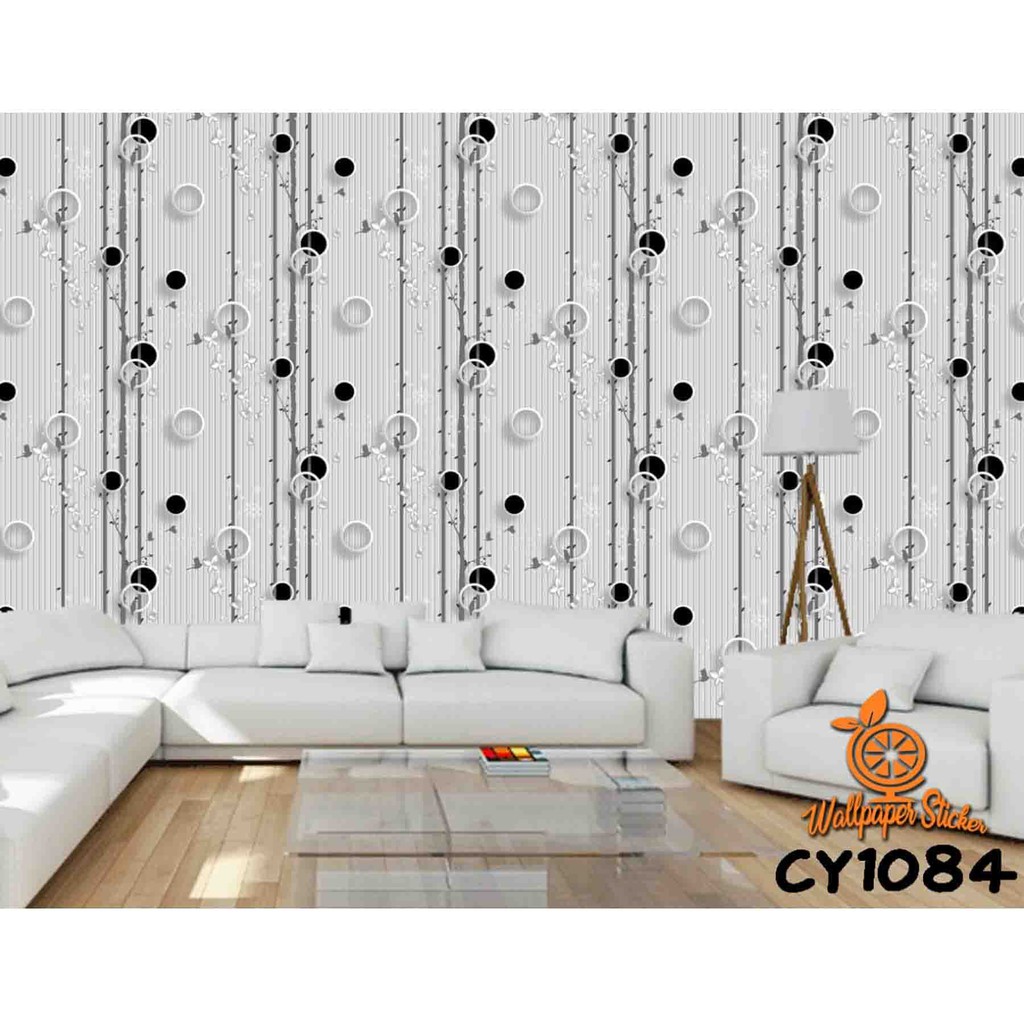 [[[[COD]]]] Wallpaper Stiker Dinding | 45 cn x 10 meter | Anti air | Motif Pohon Hitam