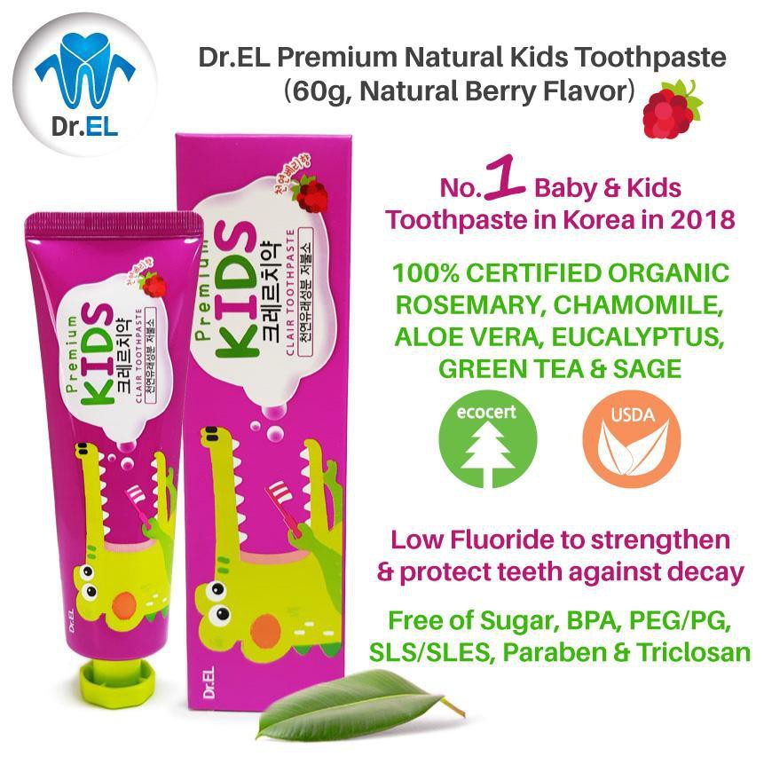 Dr.EL Premium Toothpaste (Made in Korea) / Odol bayi anak