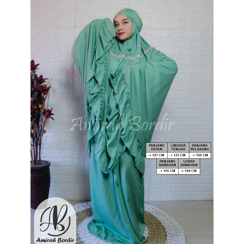 MUKENA DEWASA SUPER JUMBO RAYON POLOS REMPEL RENDA ZIPPER MODEL BISA REQUEST MODEL BIASA  DAN MODEL 2 IN 1 PAKE SLETING