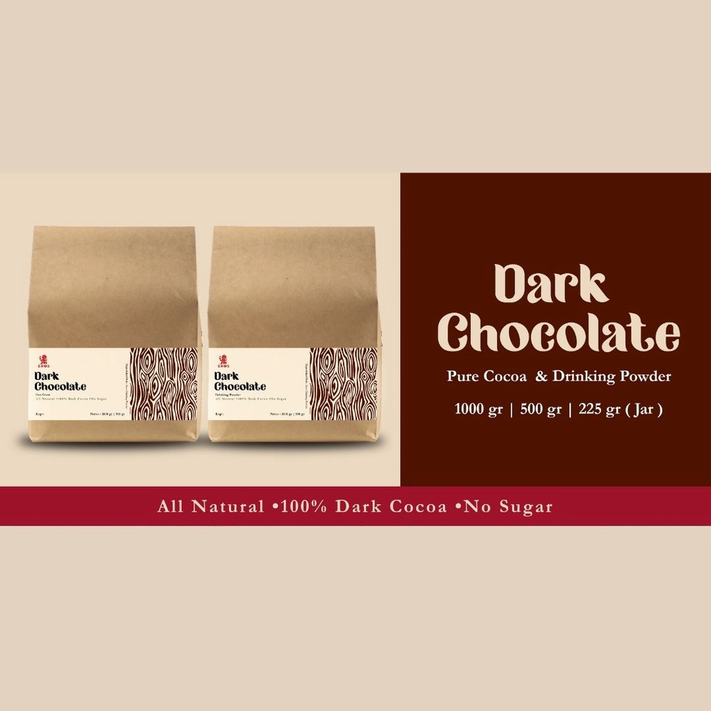 

Eros Pure Dark Chocolate Powder/Bubuk Dark Cokelat Murni Premium/Bubuk Dark Coklat Murni Super