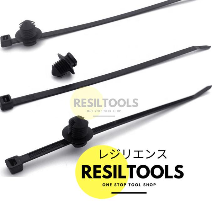 

Perpack Cable Ties Push Mount 4.6 x 200 mm Kabel Tis Baut Nylon