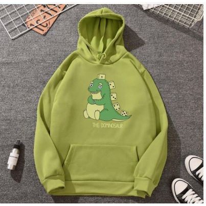 DOMINOSAUR HOODIE WANITA - HOODIE JUMPER TEBAL TERLARIS