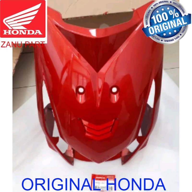 COVER DEPAN BEAT KARBU MERAH MARUN 64301-KVY-960CSR COVER FR BEAT MERAH MARUN ORIGINAL ori