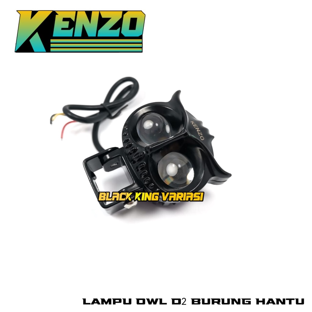 Lampu Tembak Laser LED D2 OWL Laser 2 Mode Jauh Lampu Tembak Owl 2 Mata Waterproof