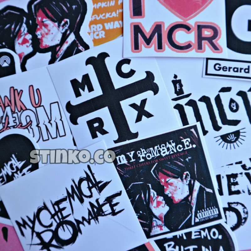 

[15PCS] STICKER MY CHEMICAL ROMANCE / STICKER MCR ISI 15 STICKER