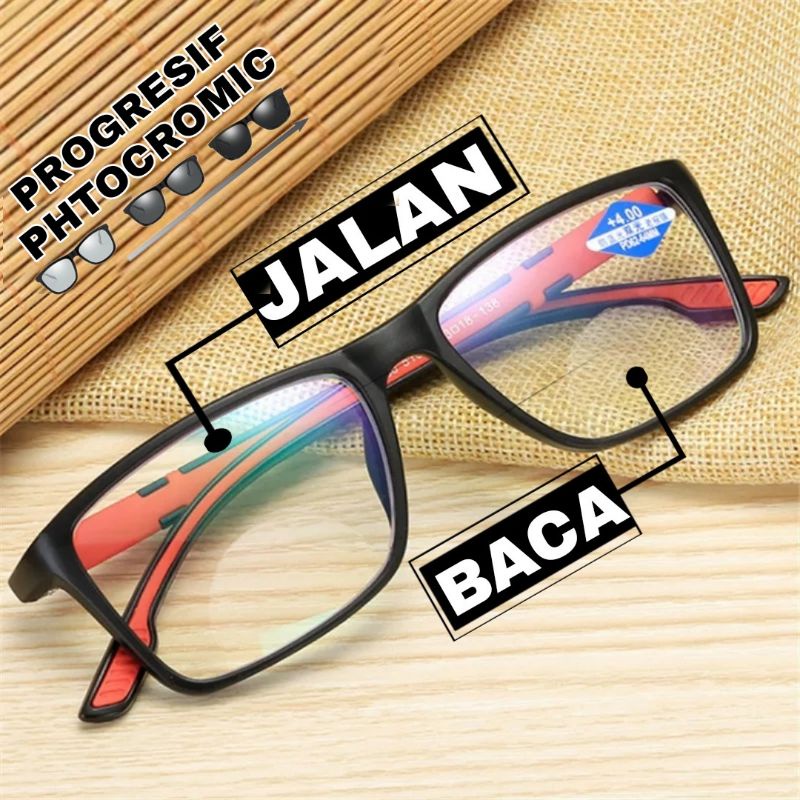 Kacamata progresif plus | Kacamata progresif plus photocromic| Kacamata pria progresif plus
