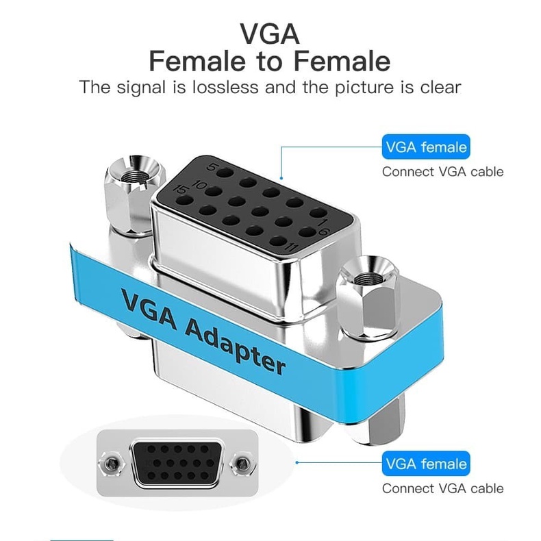 Vention DDCI0 Adapter Gender VGA Female to Female