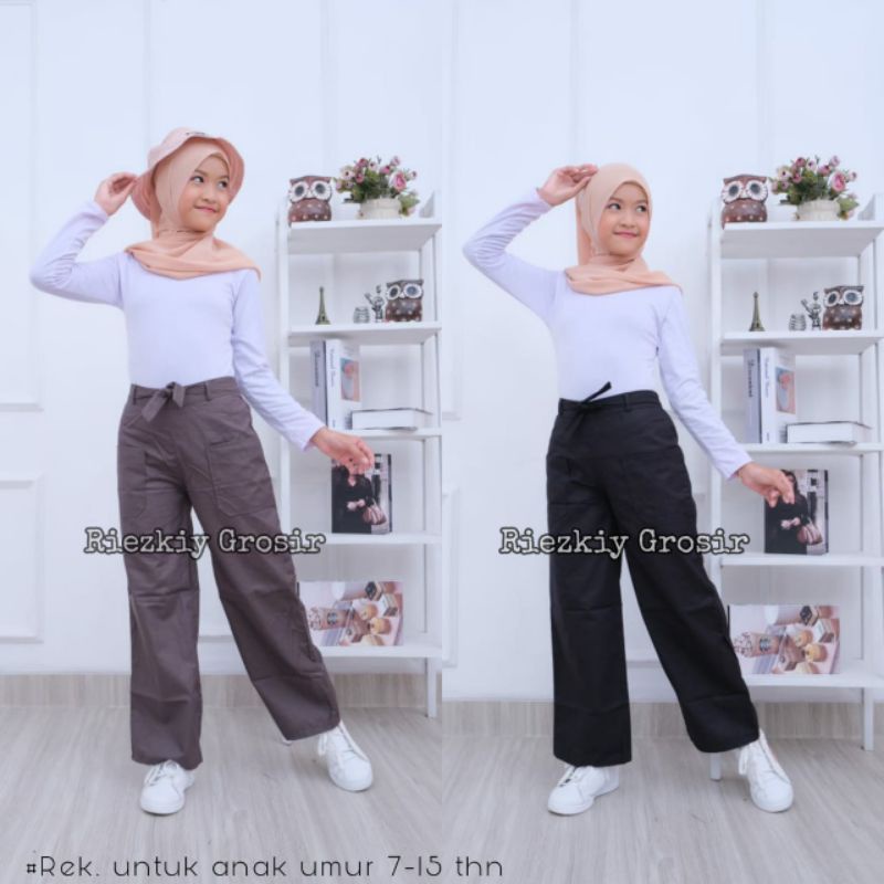 Kulot Anak Perempuan 6 - 15 Tahun Celana Kulot Anak Perempuan Premium / Celana Anak perempuan Terbaru / Celana Anak Bahan Sigaret / kulot anak prempuan terlaris