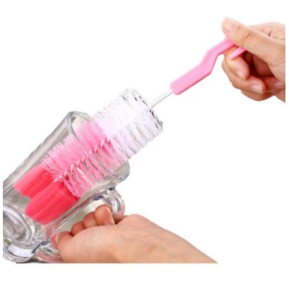 Sikat 2in1 Sikat Botol + Sikat Dot Kecil Sikat Pembersih Botol Susu Dot