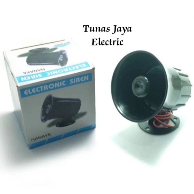 Sirene Alarm HANAYA 6 Suara / 6 Tone High Decibel Active Horn 12V 20W