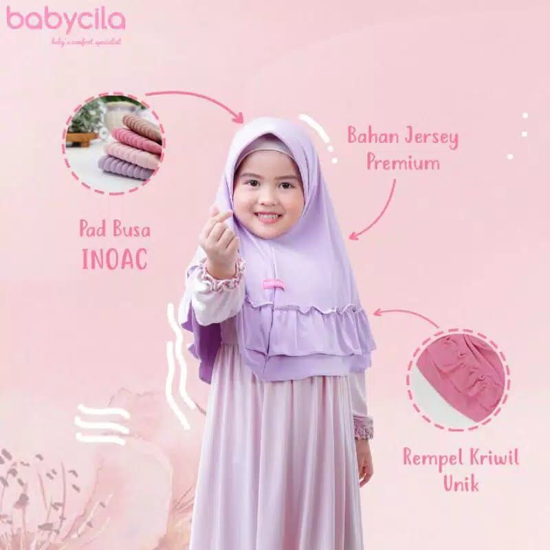 jilbab MALIKA | jilbab anak perempuan 1 2 3 4 5 6 Th