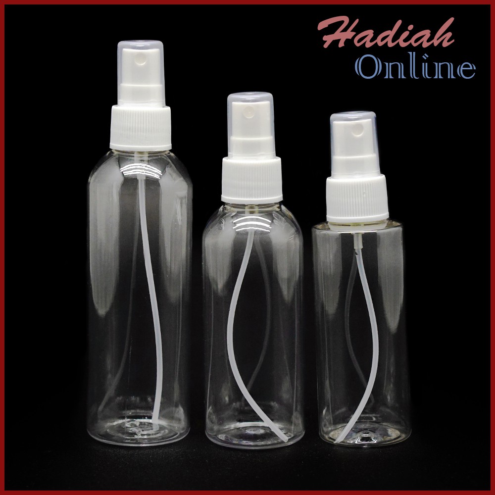 Botol Spray Transparan 50ml 75ml 100ml Botol Pump Bening Botol Spray Transparan 50ml 75ml 100ml Botol Pump Bening