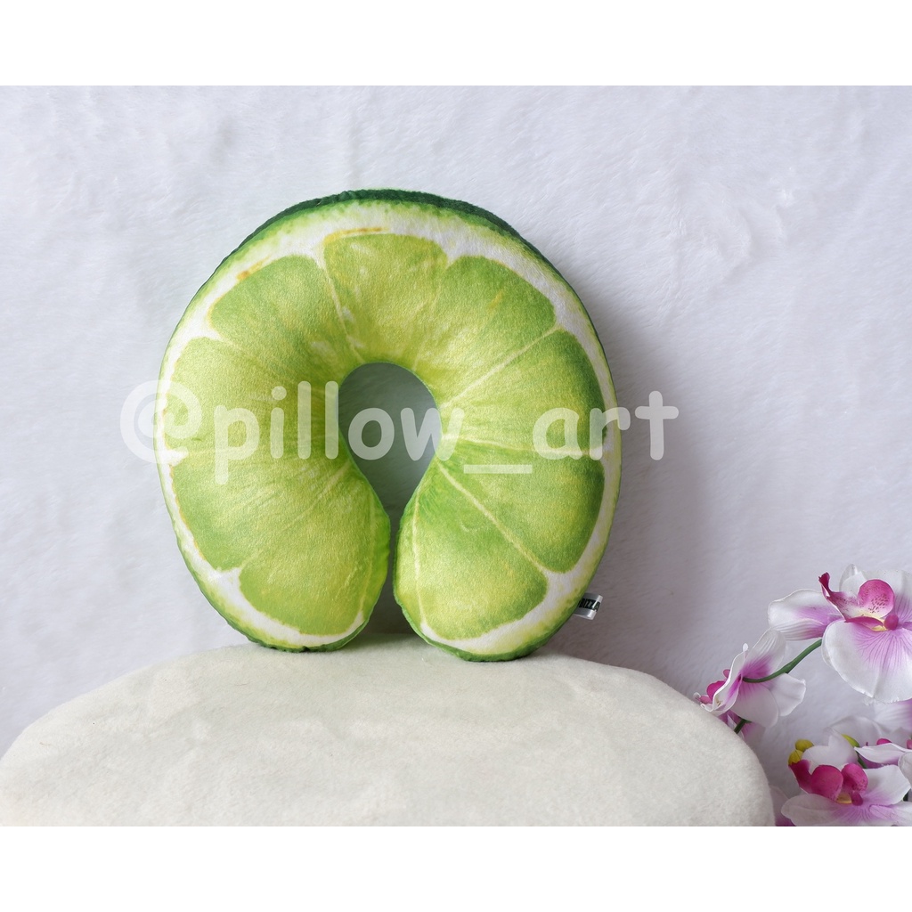 Pillowart - Bantal Leher Motif Buah Buahan - ART134