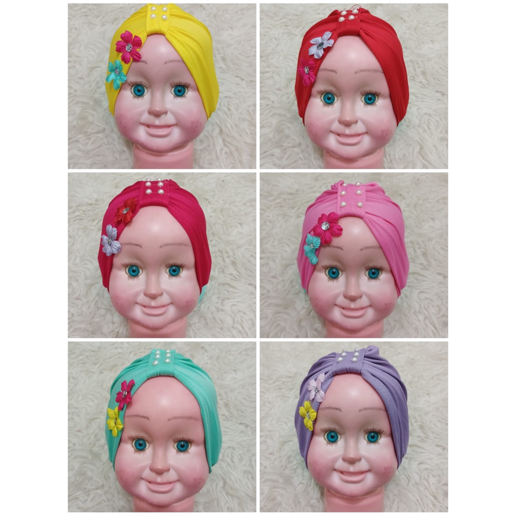 TERBARU Aksesoris Bandana Bayi Aireen / Turban Bayi Aireen / Turban Bayi Perempuan / Turban Bayi 0 6 Bulan