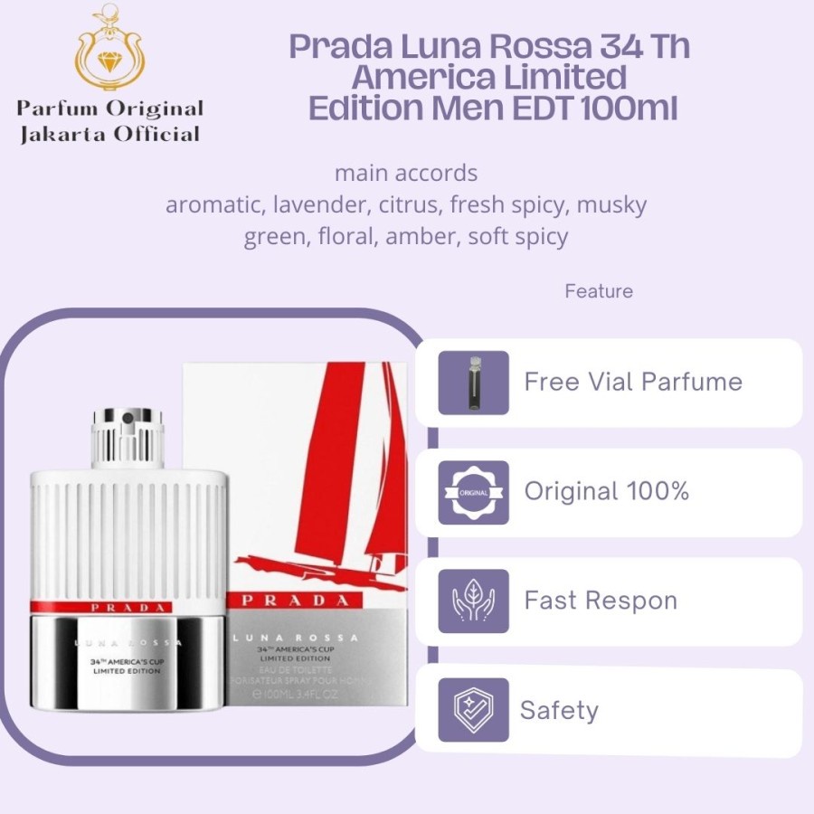 Parfum Parfume Perfume Asli Perawatan Kecantikan Original Import Branded Pria Laki Laki Cowok Prada 