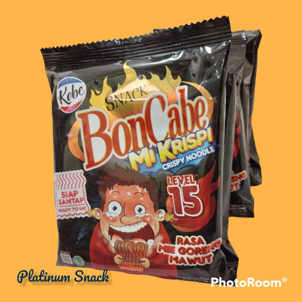 Mi BonCabe Level 15 LANGSUNG DI MAKAN | New Product | 30 g @ 10 Bks | Snack Krispi