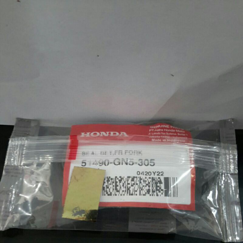 seal skok depan matic/cub original AHM kode part 51490GN5305