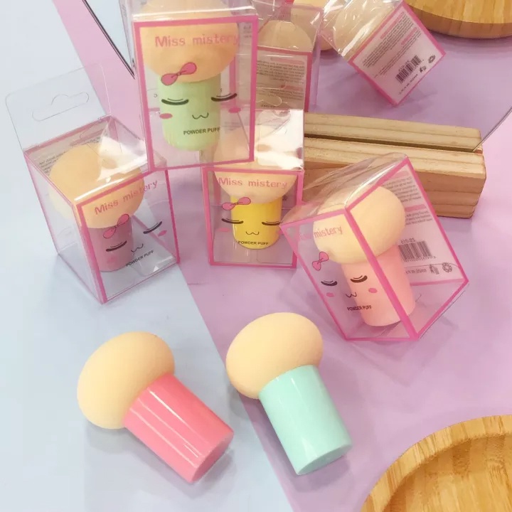 [JAMUR] Spons Bedak Wajah Beauty Blender Jamur - Sponge Make Up Powder Puff