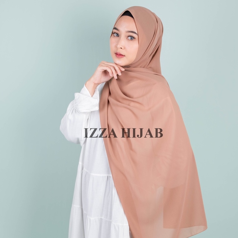 -/+(200 x 75 cm) JILBAB PASHMINA CERUTY BABYDOLL TEPI JAHIT