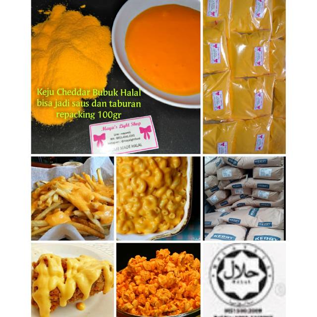 Kerry Cheztone kuning original 100gr 50gr Halal keju kuning saus keju kerry Keju bubuk cheese powder saus keju cheese sauce deep