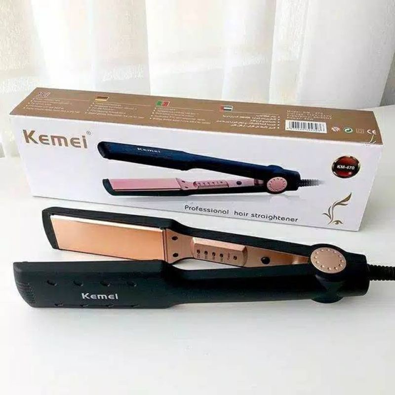 Alat Catokan Rambut Kemei KM-470 Hair Straightener / Alat Pelurus Rambut / Catokan Rambut Murah / Catok Kemei KM 470 / Alat Styling Rambut / Catokan Salon Murah / Alat Meluruskan Rambut / Catokkan Rambut Kemei KM 470 / Catokan Murah / Catok Pelurus Rambut