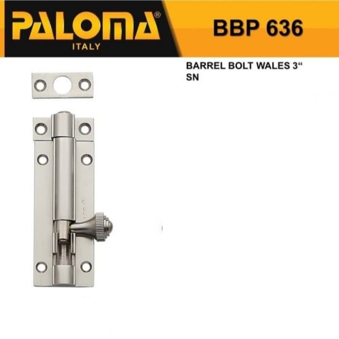 Paloma Barrel Bolt Grendel Slot Kunci Pintu Wales 3&quot; BBP 636 BBP636